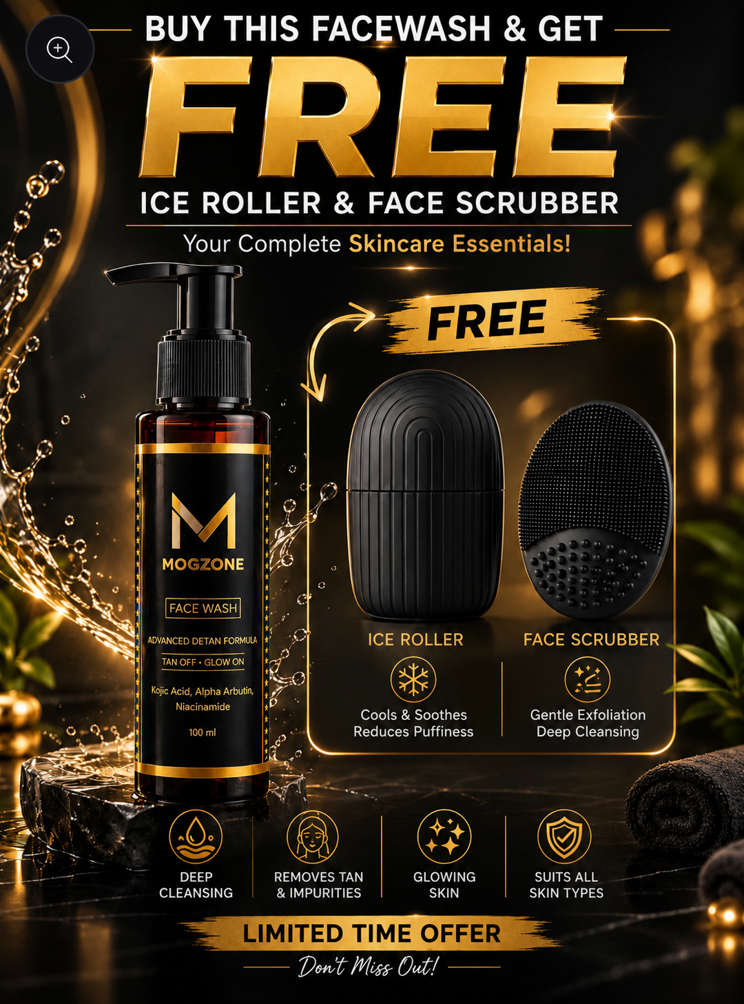 MOGZONE Advanced Detan Face Wash