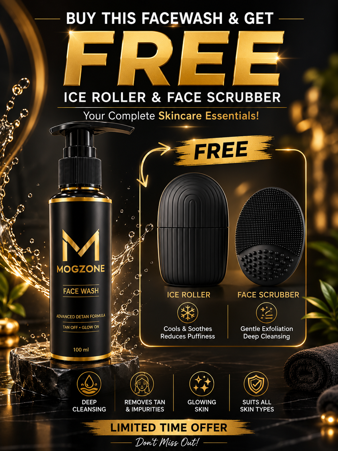 MOGZONE Advanced Detan Face Wash